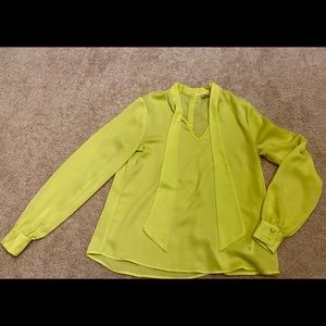 Blouse with tie-neck detail